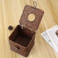 thumbnail image 3 of Cube Tissue Box Cover Woven Square Tissue Box, 3 of 5