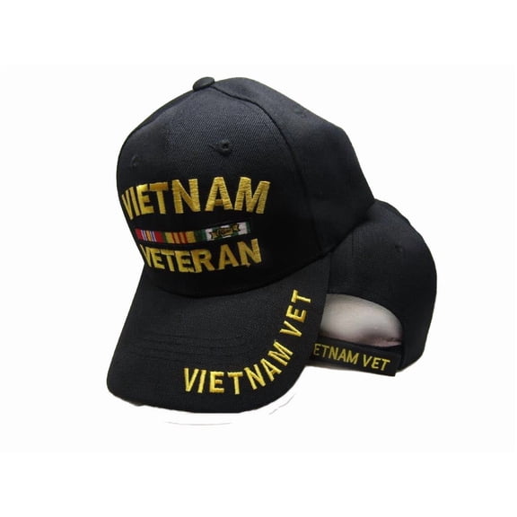 Vietnam Vet Veteran Letters Ribbon "60" Embroidered Baseball Cap Hat