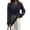 Black, variant on Open Knit Long Sleeve Top for Women, Sheer Mesh Crochet Tunic - Asymmetrical Hem Boho Beach Cover Up & Sun Protection Shirt Black