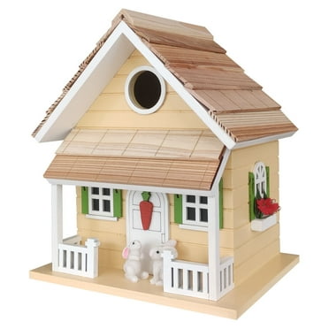 Bunny House Birdhouse - Yellow