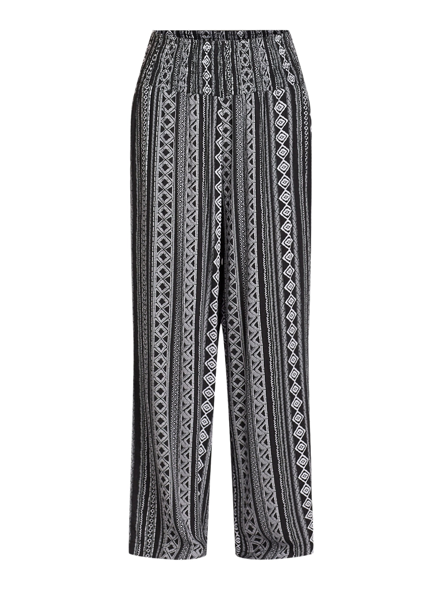 No Boundaries Wide Leg Pants, Women's and Women's Plus