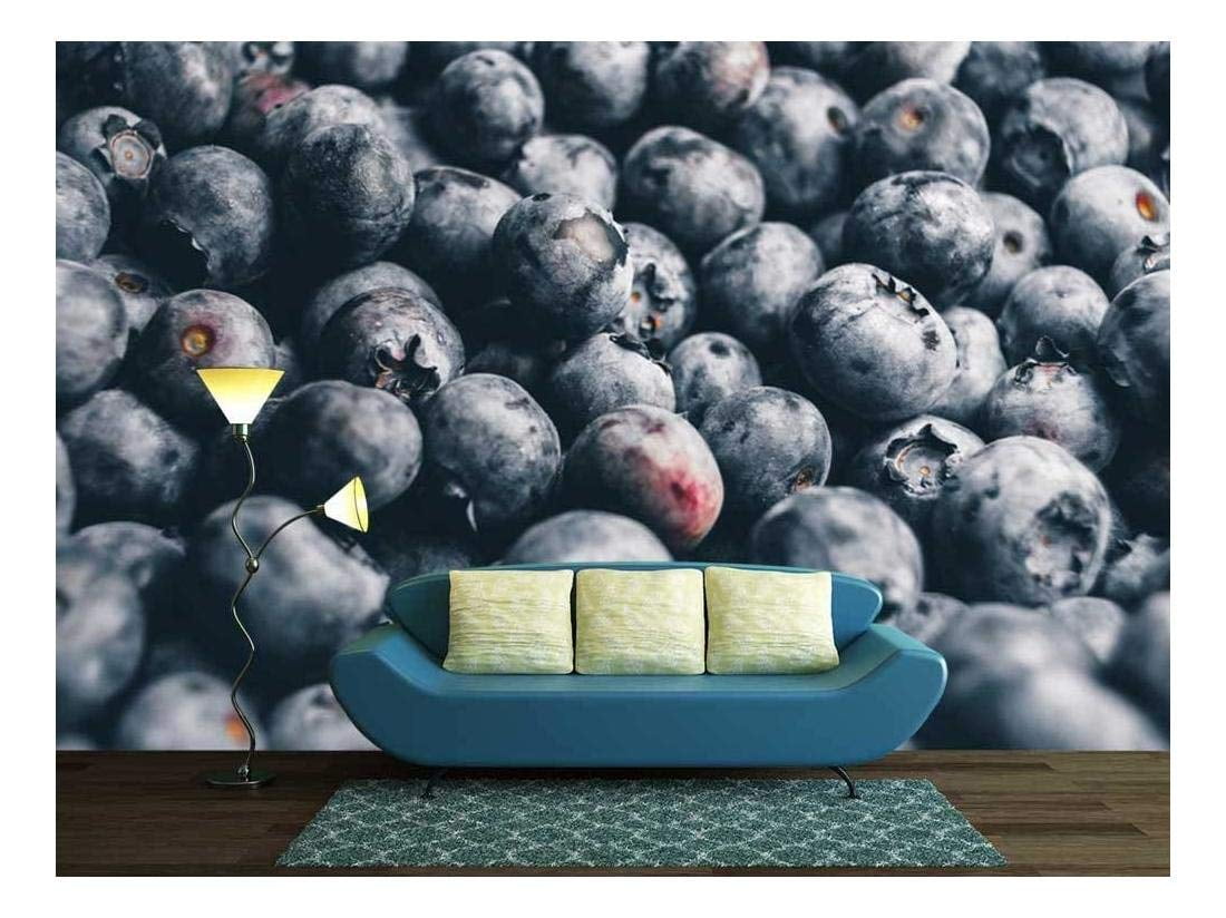 wall26 the Closeup of Delicious Blueberry Removable Wall Mural Self-adhesive Large Wallpaper
