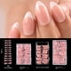 thumbnail image 5 of Armadura de almendras Desnudo puro Sencillo Francés Dulce Chica Suave Uñas postizas Con piezas de armadura Uñas, 5 of 5