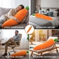 thumbnail image 3 of Giant Carrot Dog Toy – 29.5 Inch Large Plush Carrot Toy for Dogs, Indoor Entertainment & Anxiety Relief Companion, 3 of 7