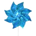 thumbnail image 3 of In the Breeze 2710 — Teal Mylar Pinwheels - Sparkly Teal Spinners - Great Party Favor or Decoration - 8 Piece Bags, 3 of 4