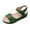 Green, variant on XIMIN Orthopedic Flat Wedge Sandals for Womens Low Heel Sandal Open Toe Walking Dressy Arch Support Walking Summer Outdoor Walking Comfortable Shoes