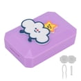 thumbnail image 4 of Contact Lens Case, Purple Contact Lens Container Contact Lens Holder Contact Lens Box Non-slip Silicone  For Contact Lens Case, 4 of 8