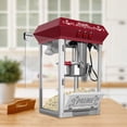 thumbnail image 3 of Commercial Popcorn Maker Machine,12 Ounce Kettle Stainless Steel Commercial Popcorn Machine with Tempered Glass,Warming Deck, 800W Countertop Popcorn Popper for Parties Red,, 3 of 7