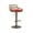 Red, variant on 360°Swivel Bar Stools, Adjustable Height Bar Stools with Open Rattan Back and Black Footrest, Barstools, Vintage Sturdy Frame Chairs for Kitchen Island, Home Bar(Red,Set of 6)