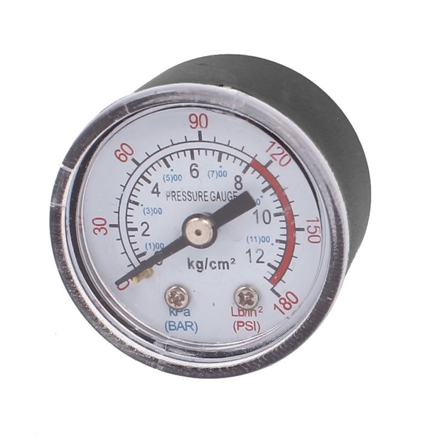 Compresor de aire Black Box 1/8 BSP rosca macho 0-180PSI 0-12Kg/cm2 manómetro de presión