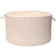thumbnail image 2 of Colonial Mills Solid Ticking Storage Basket 18 By 12-Inch Blue, 2 of 4