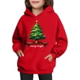 thumbnail image 4 of Sudadera con capucha para niñas y niños, sudadera de manga larga con cuello redondo y estampado de moda, jersey con bolsillo, sudadera de poliéster para niñas, 4 of 8