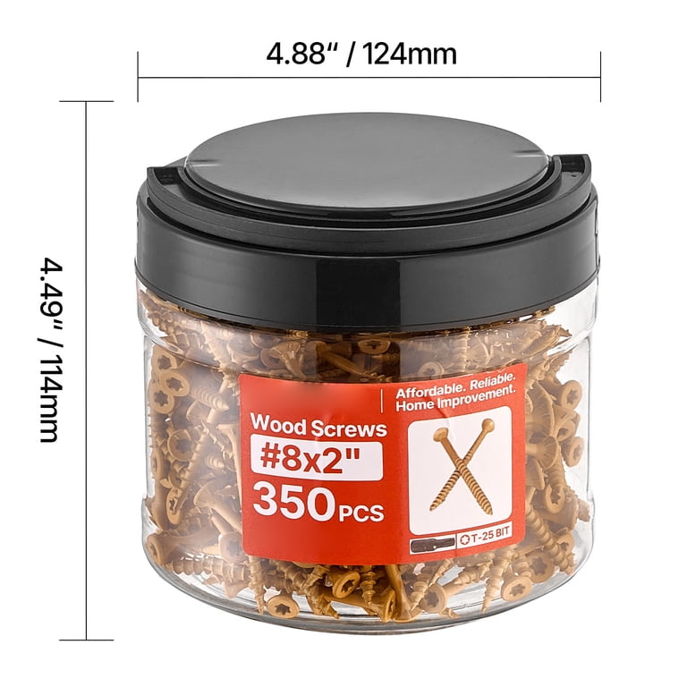 KFFKFF Alloy Steel Deck Screws #8 x 2", 350 Piece Set photo 8