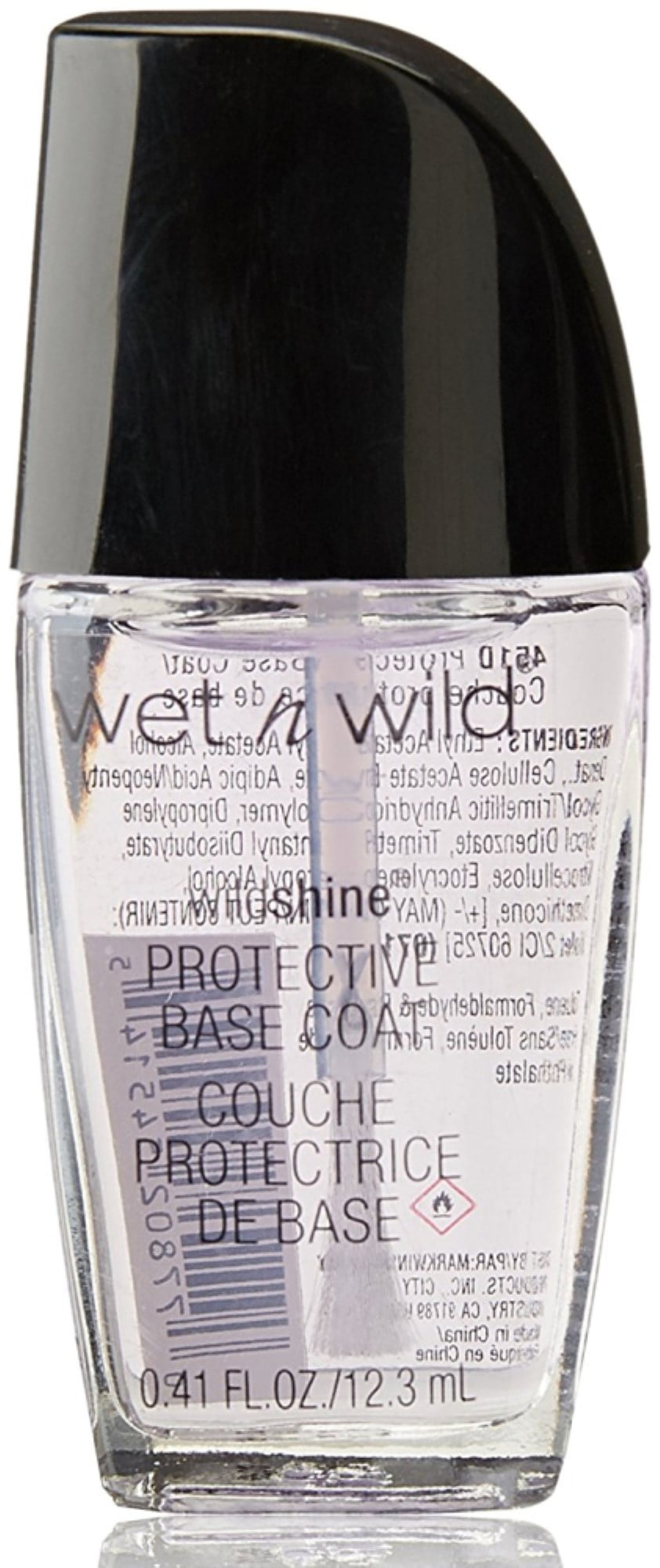 Wet n Wild Shine Nail Color, Protective Basecoat 0.41 oz (Pack of 2
