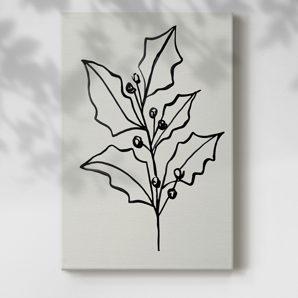 Evergreen Ink I- Gallery Wrapped Canvas