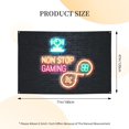 thumbnail image 5 of Funny Non Stop Game Sign Banner, Games Slogans Neon Cool Game Elements Handle Hanging Banners Backdrop Festive Party Decor for Indoor Outdoor, 47 x 71 inches, 5 of 7
