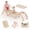 Colorful, variant on Kids Foldable Triangle Set with Cushion, 7 in 1 Wooden Toddler Climbing Toys Indoor, Kids Jungle Gym Play Structure with Reversible Slide Ramp & Rocking Arch, Baby Climber for Toddlers Toys-Cat, Pink