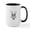 White/Black Inside, variant on CafePress - Cute Hipster Easter Bunny Mugs - 15 oz Ceramic Large White Novelty Mug