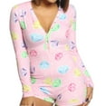 thumbnail image 1 of Combinaison Sexy Moulante Décontractée pour Femmes, Combinaison à Manches Longues, Short, Justaucorps, Tenue de Maison, Pyjama, 1 of 5