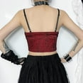 thumbnail image 3 of Gothic Punk Red Camis Women Streetwear Harajuku Spiderweb Patchwork Crop Tank Tops Emo Alternative Grunge Rave Outfits, 3 of 13
