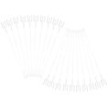 thumbnail image 1 of 100pcs Plastic Straight Head Floral Picks Cardette Card Holder Wedding Decoration for Gift Cards Photos Floral Arrangement Labels Decor 31cm Transparent, 1 of 8