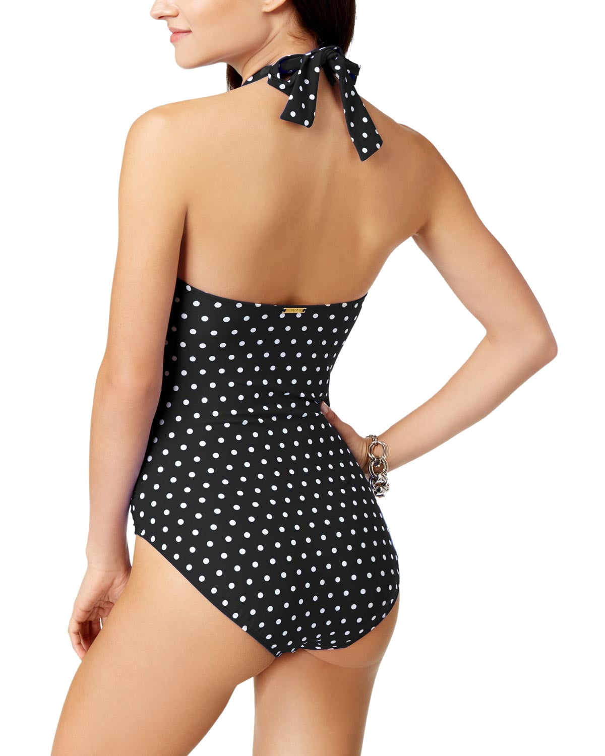 ralph lauren polka dot swimsuit