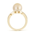 thumbnail image 2 of ANGARA Solitaire Golden South Sea Cultured Pearl Bypass Ring with Diamonds in 14K Yellow Gold for Women | June Birthstone, Birthday, Anniversary, Jewelry Gift for Women | Pearl Ring, 2 of 8