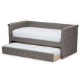 thumbnail image 1 of Baxton Studio Alena Fabric Daybed with Trundle in Light Gray, 1 of 6