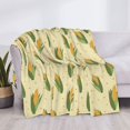 thumbnail image 3 of Disketp Yellow Corn Flannel Blankets - Thick and Warm Blanket for Winter, Soft Fuzzy Plush King Blanket for All Seasons40"x30", 3 of 6