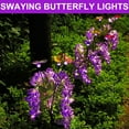 thumbnail image 6 of 2 Pack Solar Garden Lights, Each 4 Wisteria Flowers and 3 Butterfly lED Lights,Swaying With The Wind,Solar Outdoor Lights,Courtyard Channel Decoration, 6 of 7