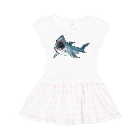 

Inktastic Great White Shark Gift Toddler Girl Dress