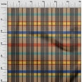 thumbnail image 2 of oneOone Cotton Poplin Dark Beige Fabric Madras Check Dress Material Fabric Print Fabric By The Yard 42 Inches Wide, 2 of 4