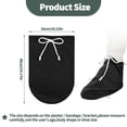 thumbnail image 2 of 2Pcs Leg Cast Cover Below the Knee Leg Cast 10x14inch Washable Sock Cover Warm Foot Cast Sleeve Plaster Stocking Protective Adjustable Drawstring Cast Protector for Men Women Ankle, Black, 2 of 7