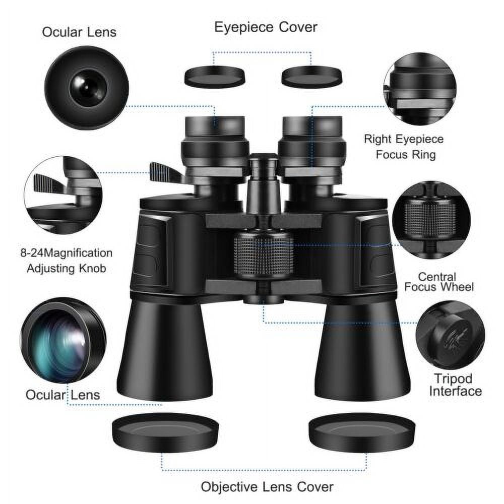 180X100 Military Zoom Powerful Binoculars Day/Night Vision Optics Hunting + Case