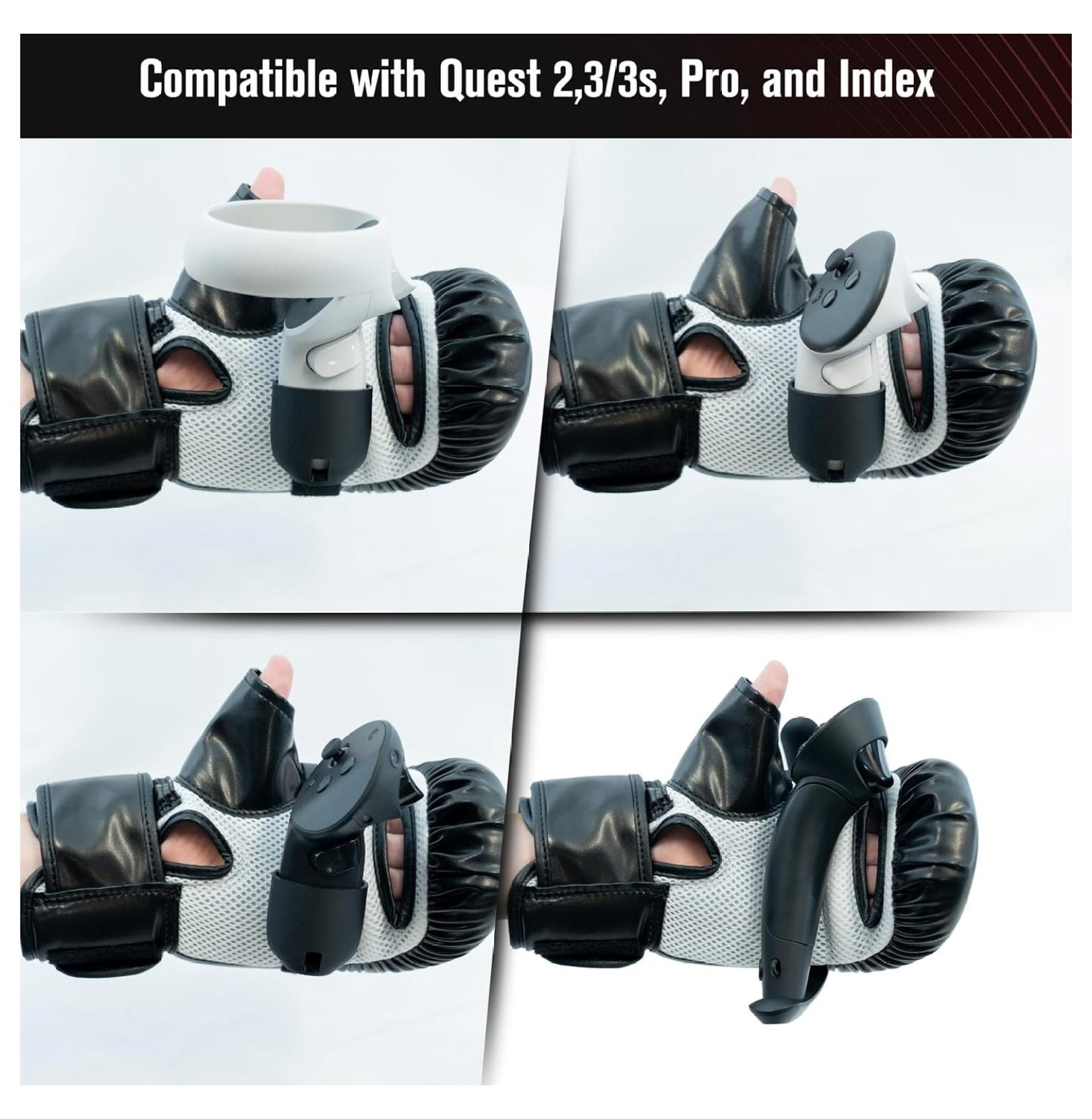 Ultimate Boxing Gloves - Updated Version and Improved Model VR Boxing Mitts Controller Accessory for Thrill of The Fight FitXR BoxVR - Rift S, Oculus 2, Index