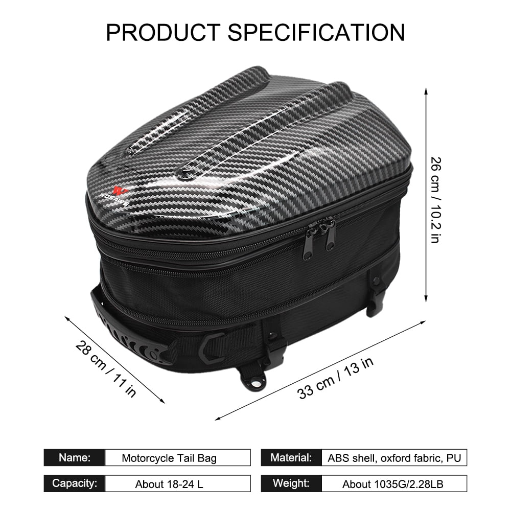 motorcycle tail bag backpack