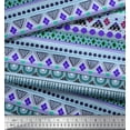 thumbnail image 2 of Soimoi Cotton Duck Fabric Aztec Geometric Printed Craft Fabric by The Yard 42 Inch Wide, 2 of 3