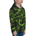 thumbnail image 5 of Naloa DINOSAUR IN SPACE Teenage Zipper Hoodie, Long Sleeve Zip Up Hoodies Casual Jackets Tops for 7-12 Years-Small, 5 of 6