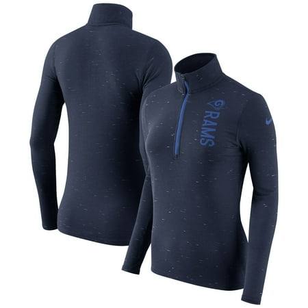 - Los Angeles Rams Nike Women's Element Half-Zip Wordmark Performance Jacket - Heathered Navy