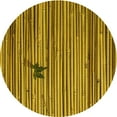 thumbnail image 1 of Ahgly Company Machine Washable Indoor Round Transitional Dark Bronze Brown Area Rugs, 3' Round, 1 of 7