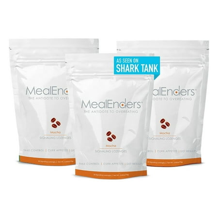 MealEnders Signaling Lozenges for Appetite Control, 3 Pack x 25 Ct, Mocha