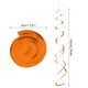 thumbnail image 2 of 30uds Naranja Fiesta Colgante Doble Tira Colgante Decoraciones Plástico Techo Serpentinas Fiesta Decoraciones para Cumpleaños Fiesta con Colgar Etiqueta Gancho, 2 of 7