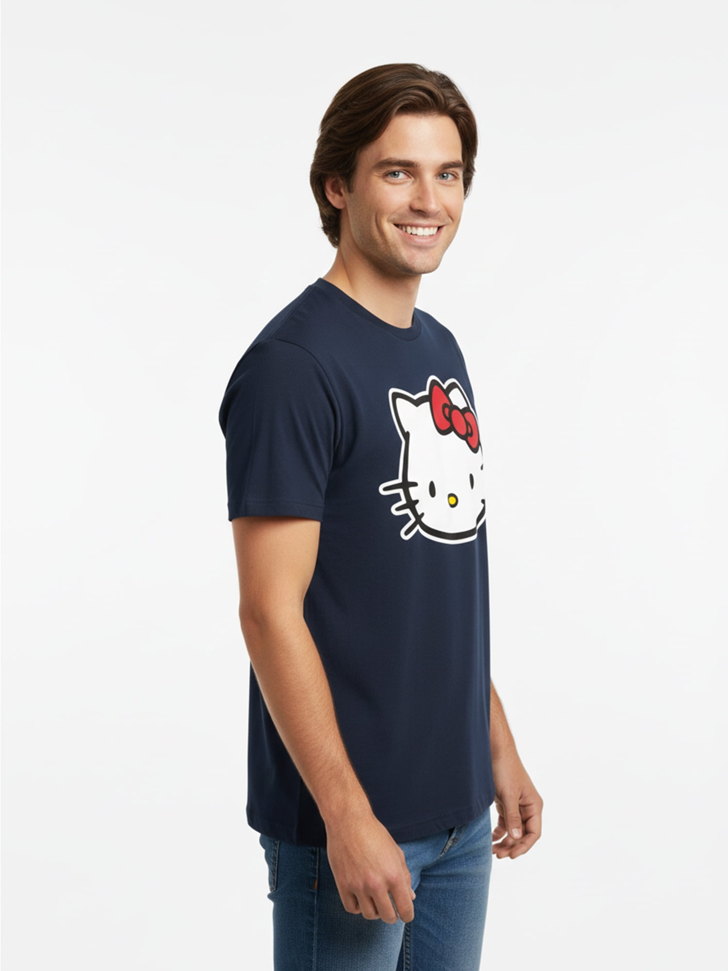 Sanrio, Men's & Big Men's Graphic Tee, Hello Kitty Bow, Sizes S-3XL