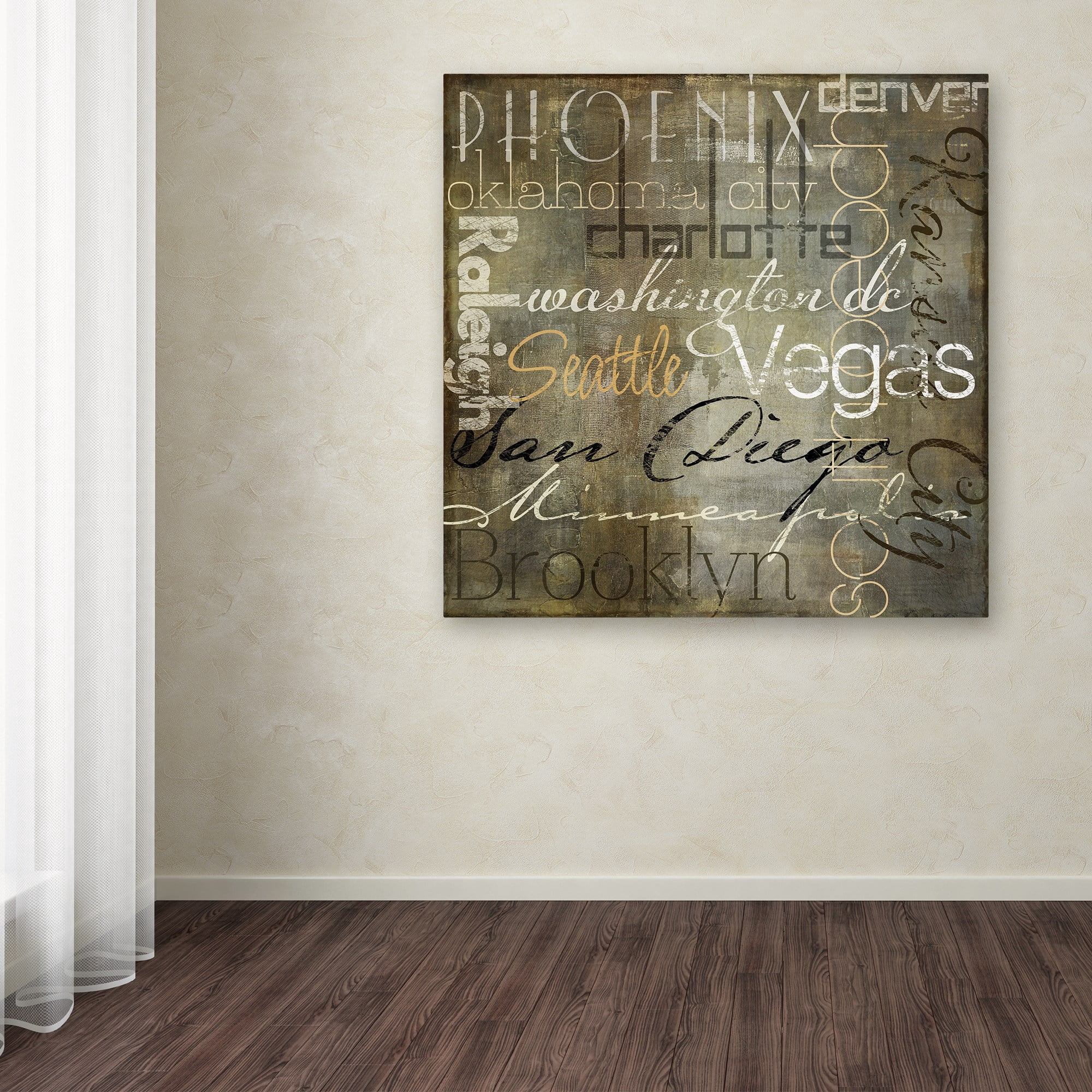 Trademark Fine Art "Cities of the World II" Canvas Art by Color Bakery