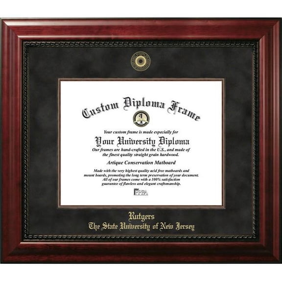 Campus Images NJ999EXM-1411 14 x 11 in. Rutgers University Executive Diploma Frame