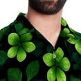thumbnail image 5 of Saint Patrick's Day Men's Casual Button Down Short Sleeve Hawaiian Printed Summer Beach Shirts, 5 of 6