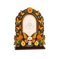 thumbnail image 2 of Dia De Los Muertos Altar Wooden Picture Frames,2026 Sugar Skull Butterfly Floral Day of The Dead Decor Frame for Mexican Ofrenda Altar Tabletop Display Style E, 2 of 6