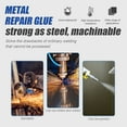 PLMM Metal Glue, Heavy Duty Metal Glue, Super Glue for Metal, Metal Repair Magic AB Glue, Cold