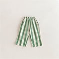 thumbnail image 2 of oqasdz Boys Pants Toddler Kids Baby Striped Printed Elastic Waisted Relaxed Fit Breathable Air Conditioning Pants Home Outfit Casual Outdoor, 2 of 5
