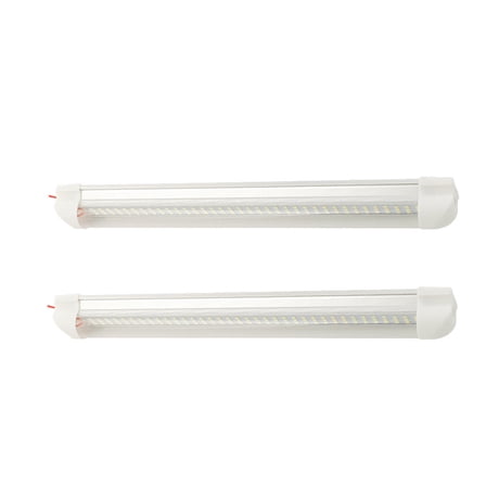 PBPBOX 2PCS RV Reading Light Fixture White Aluminum Alloy Tube for Interior Vehicle Use
